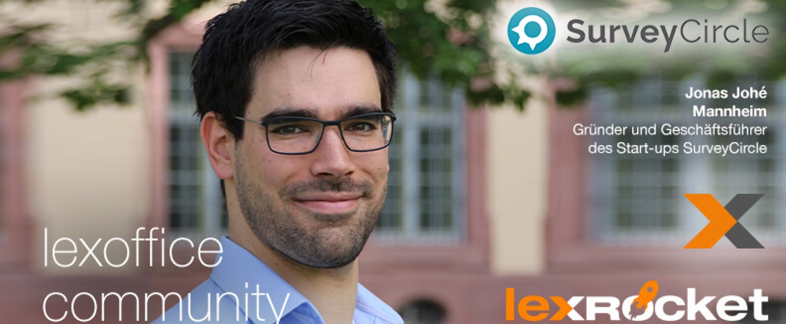 lexRocket & lexoffice Community Interview: Jonas Johé von surveycircle